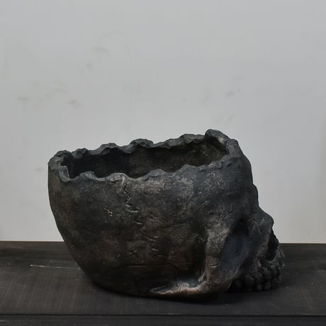 Matasuke Tatsumi（TEATOYA'S GALLERY）【Diagonal Skull pot Black】type A