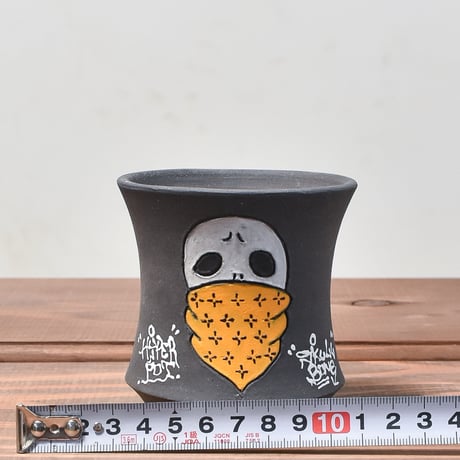 ハイパーポットクリエイター  "阿萬"【Bandana skull Pot 】RFAM23120