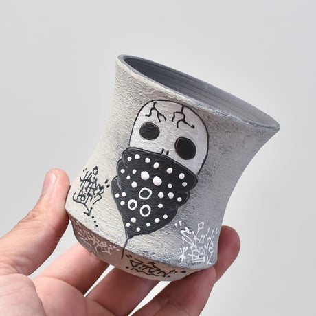 ハイパーポットクリエイター  "阿萬"【Bandana skull Pot 】RF23070