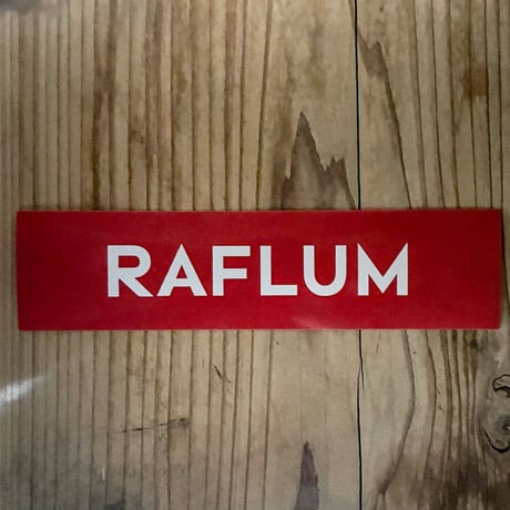 【送料無料】RAFLUM ステッカー【Mサイズ1枚、Lサイズ各色1枚、3枚入りセット】 RFST002