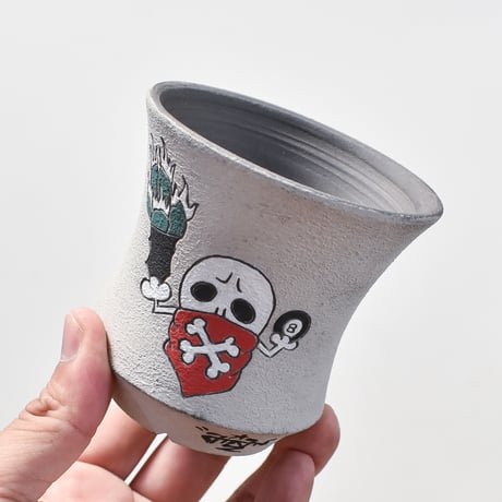 ハイパーポットクリエイター  "阿萬"【Bandanna Skull pot】RFAM24023