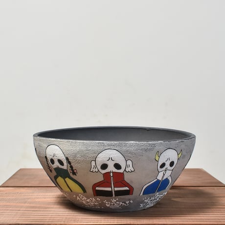 ハイパーポットクリエイター  "阿萬"【Jersey skull All Stars Pot 】大鉢 RFAM23089