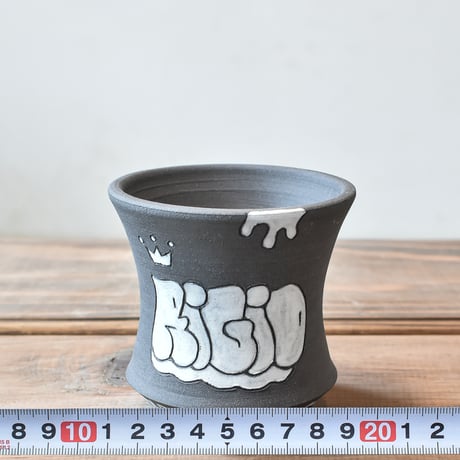 ハイパーポットクリエイター  "阿萬"【Graffiti pot  BLACK】RFAM24028 D