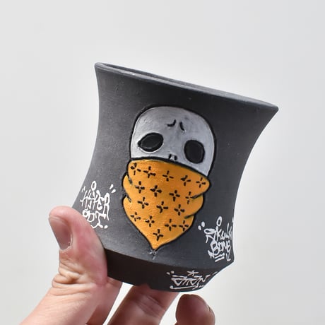 ハイパーポットクリエイター  "阿萬"【Bandana skull Pot 】RFAM23120