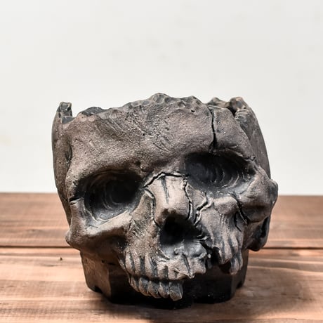 Matasuke Tatsumi（TEATOYA'S GALLERY）【Skull pot BLACK 大】RFMT24024(T)