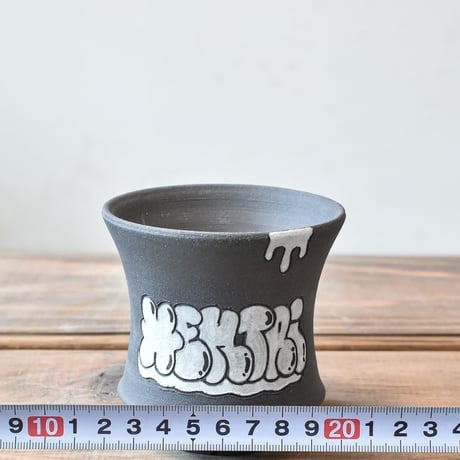 ハイパーポットクリエイター  "阿萬"【Graffiti pot  BLACK】RFAM24028 C