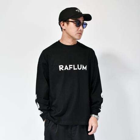 【RAFLUM "3" STAR LS TEE】BLK(T) RFTS2204