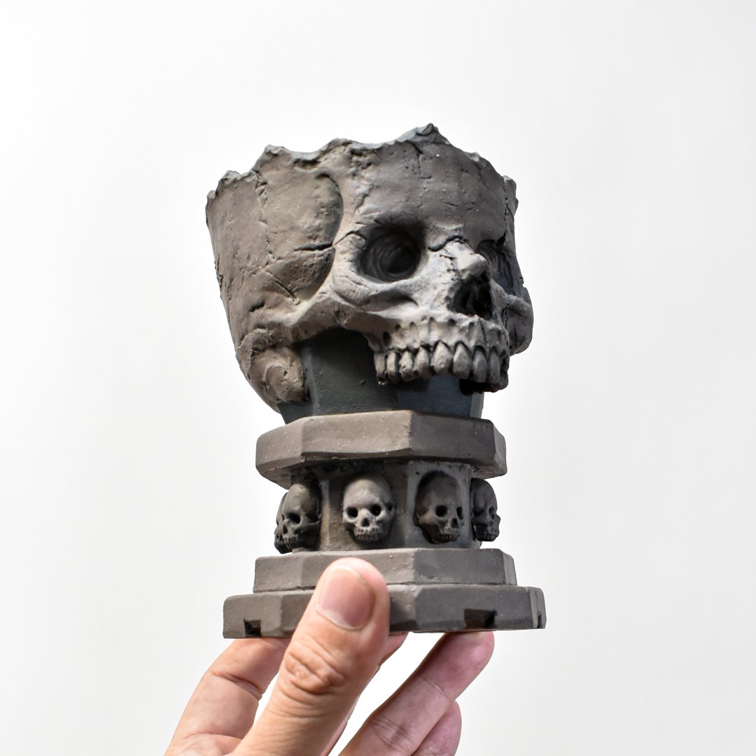 Matasuke Tatsumi（TEATOYA'S GALLERY）【Skull pot B