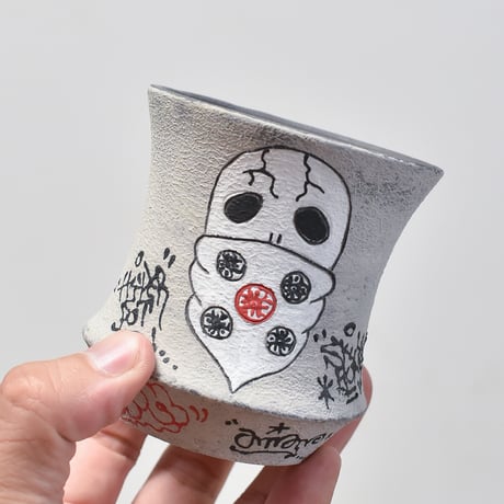 ハイパーポットクリエイター  "阿萬"【Bandana skull Pot 】RF23069