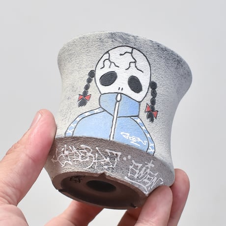 ハイパーポットクリエイター  "阿萬"【Jersey skull Pot 】RFAM23061