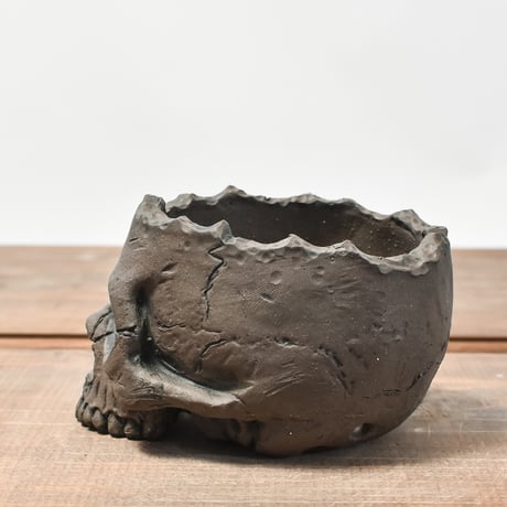 Matasuke Tatsumi（TEATOYA'S GALLERY）【Skull pot BLACK 】RFMT2409002