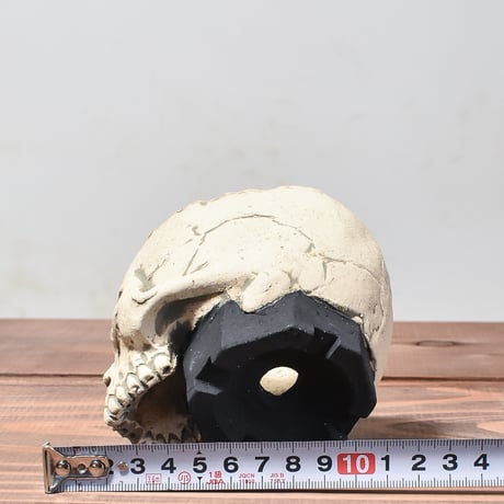 Matasuke Tatsumi（TEATOYA'S GALLERY）【Skull pot White】B