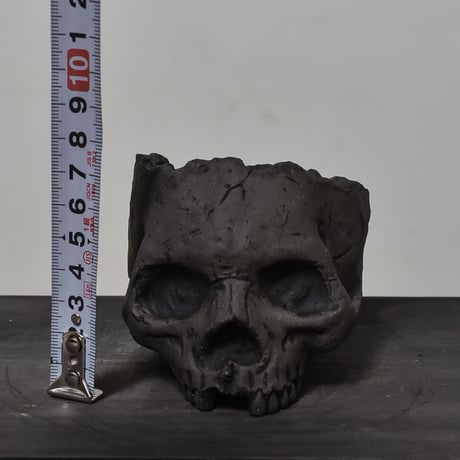 Matasuke Tatsumi（TEATOYA'S GALLERY）【Skull pot Black】type A