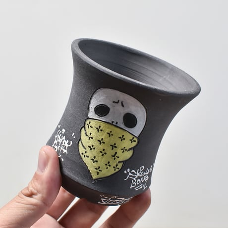 ハイパーポットクリエイター  "阿萬"【Bandana skull Pot 】RFAM23122
