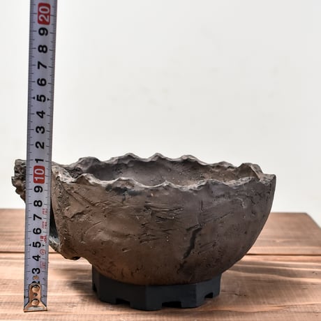 Matasuke Tatsumi（TEATOYA'S GALLERY）【Skull half face pot BLACK大】RFMT24011(T)