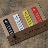 【送料無料】RAFLUM  【GRACEFUL PLANTS TAG】【各色1枚、4枚入りセット】  RFPT001