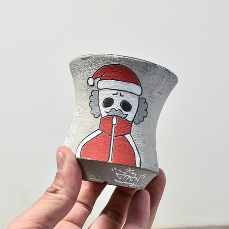 ハイパーポットクリエイター  "阿萬"★クリスマス スペシャルバージョン★【Skull Santa & Reindeer pot ウッドベース付 】RFAM23117