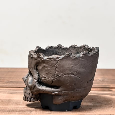 Matasuke Tatsumi（TEATOYA'S GALLERY）【Skull pot Black】RFMT24001