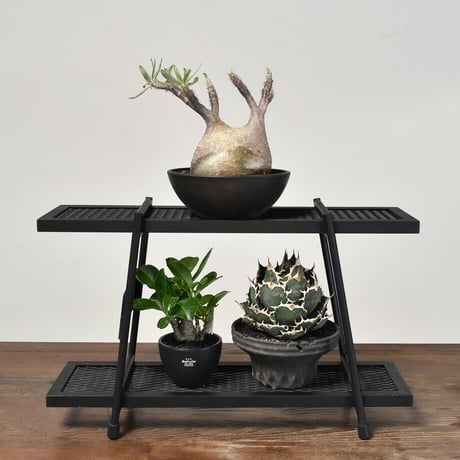 RAFLUM×COVERALLS "ラダーシェルフ"【 ladder shelf 】植物棚/プランツシェルフ/植物用の棚/アイアンシェルフ/アイアンウッドシェルフ RFCA23006