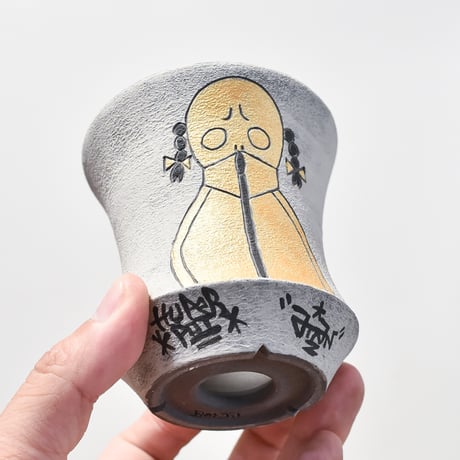 ハイパーポットクリエイター  "阿萬"【Gold Skull pot】RFAM24009