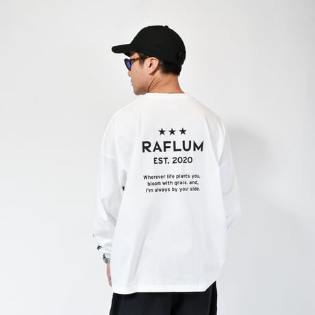 【RAFLUM "3" STAR LS TEE 】WHT(T) RFTS2205