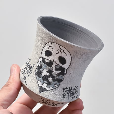 ハイパーポットクリエイター  "阿萬"【Bandana skull Pot 】RF23068