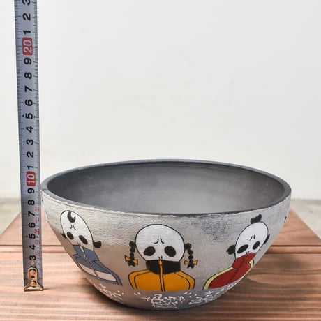 ハイパーポットクリエイター  "阿萬"【Jersey skull All Stars Pot 】大鉢 RFAM23089