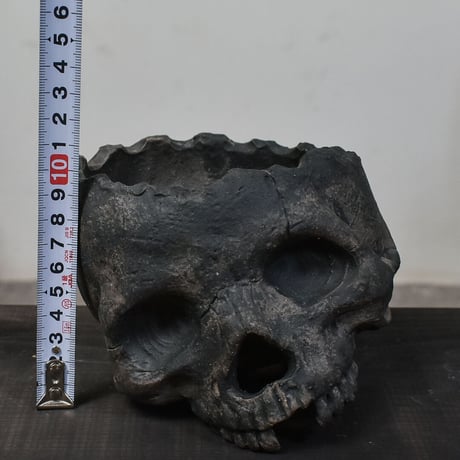 Matasuke Tatsumi（TEATOYA'S GALLERY）【Diagonal Skull pot Black】type A