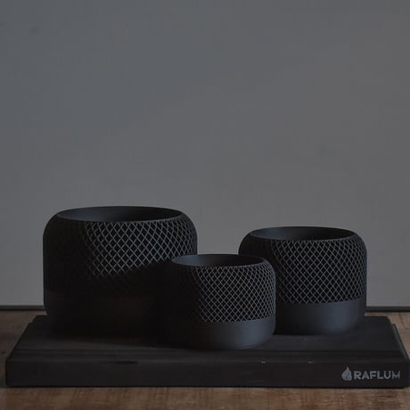 MINIMUM DESIGN / ミニマムデザイン【APPLE Indoor Planter black L】RFMDappb003