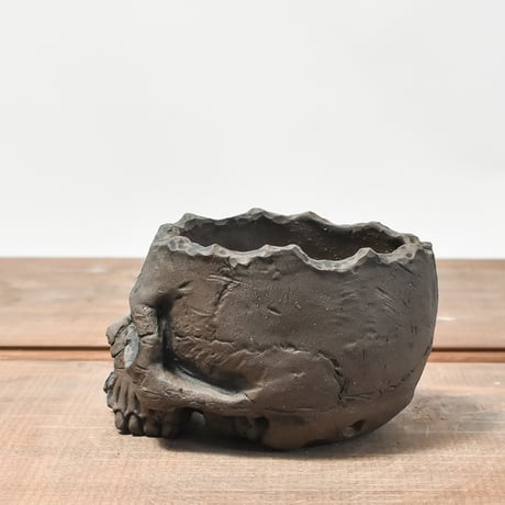Matasuke Tatsumi（TEATOYA'S GALLERY）【Skull pot BLACK 】RFMT2409005