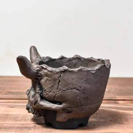 Matasuke Tatsumi（TEATOYA'S GALLERY）【Skull Devil pot BLACK 】RFMT24005