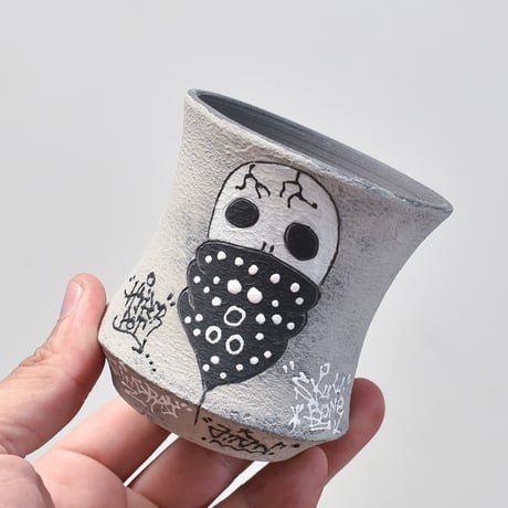 ハイパーポットクリエイター  "阿萬"【Bandana skull Pot 】RF23070