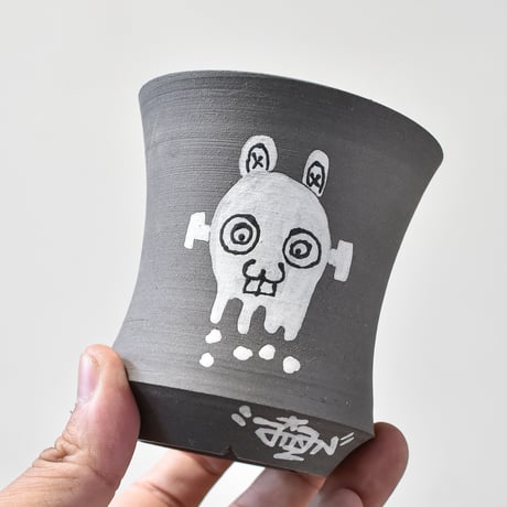 ハイパーポットクリエイター  "阿萬"【Floppy ear Rabbit pot 】RFAM24021B