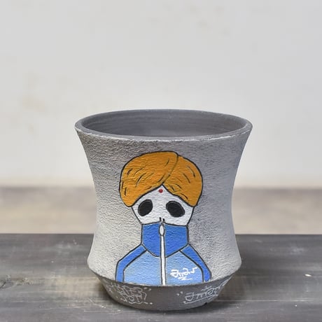 ハイパーポットクリエイター  "阿萬"【Jersey skull Pot 】RFAM23066