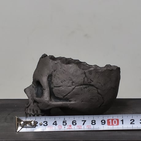 Matasuke Tatsumi（TEATOYA'S GALLERY）【Skull pot Black】type D