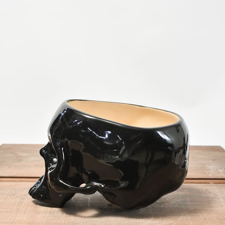 Geoide【skull pot medium MAT BK】RFGD24004(T)