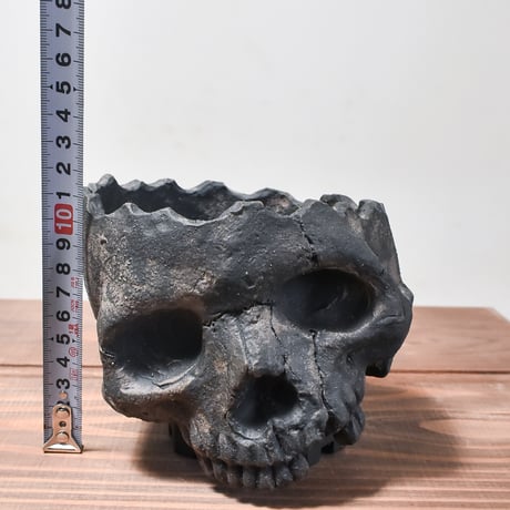 Matasuke Tatsumi（TEATOYA'S GALLERY）【Diagonal Skull pot Black】B