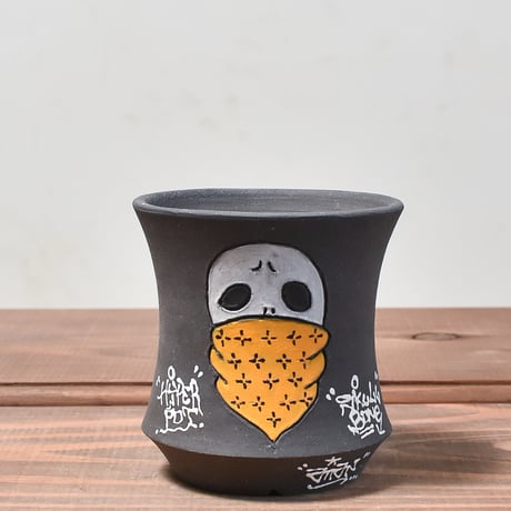 ハイパーポットクリエイター  "阿萬"【Bandana skull Pot 】RFAM23120