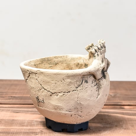 Matasuke Tatsumi（TEATOYA'S GALLERY）【Skull supine pot WHITE 】RFMT24004