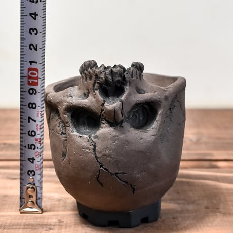 Matasuke Tatsumi（TEATOYA'S GALLERY）【Skull supine pot BLACK 】RFMT24003(T)