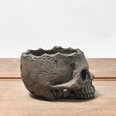 Matasuke Tatsumi（TEATOYA'S GALLERY）【Skull pot BLACK 】RFMT2409005