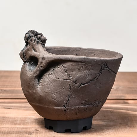 Matasuke Tatsumi（TEATOYA'S GALLERY）【Skull supine pot BLACK 】RFMT24003(T)