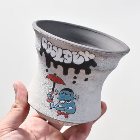 ハイパーポットクリエイター  "阿萬" 中鉢【Rain pot】RFAM24014B