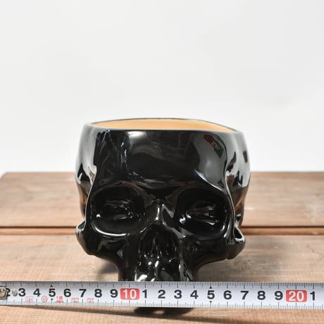 Geoide【skull pot medium MAT BK】RFGD24004(T)