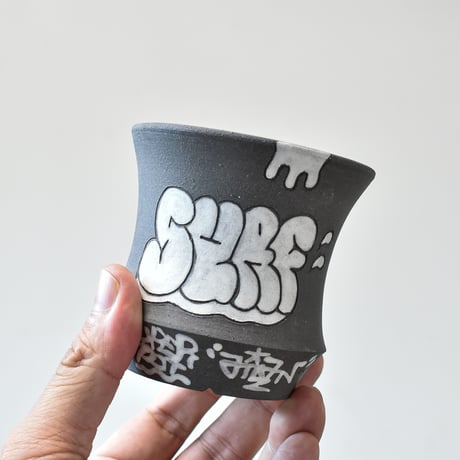 ハイパーポットクリエイター  "阿萬"【Graffiti pot  BLACK】RFAM24028 A