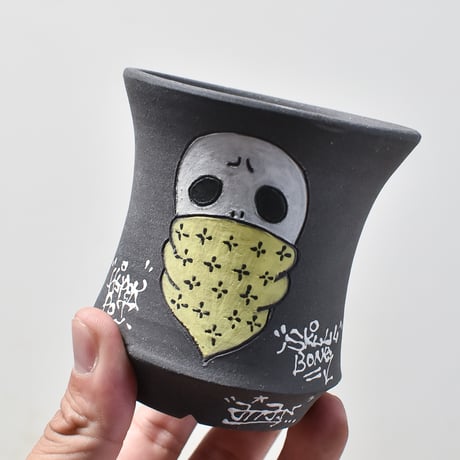 ハイパーポットクリエイター  "阿萬"【Bandana skull Pot 】RFAM23122