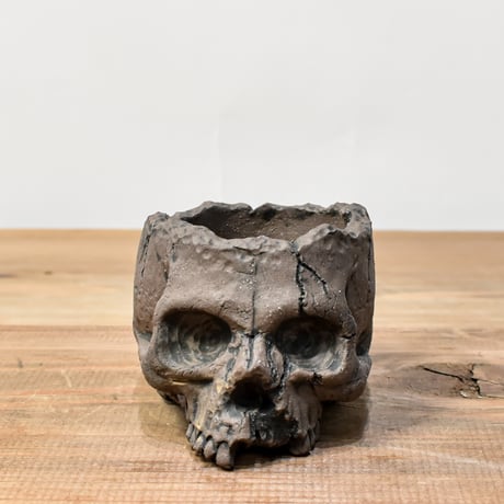 Matasuke Tatsumi（TEATOYA'S GALLERY）【Skull pot BLACK 】RFMT25030058/RFMT25030059