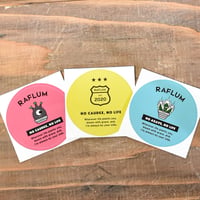 【送料無料】RAFLUM "3" STAR EMBLEM【Sサイズ各色1枚、3枚入りセット】RF25011188