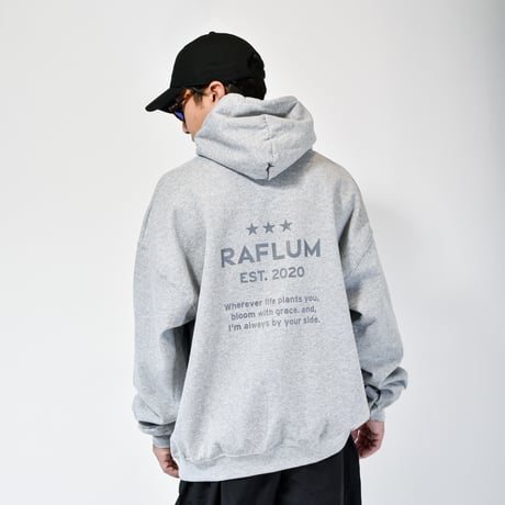 【RAFLUM "3" STAR HOODIE 】GRY RFSW2411002-1/FSW2411002-2