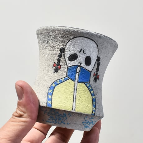 ハイパーポットクリエイター  "阿萬"【Jersey skull Pot 】RFAM23096
